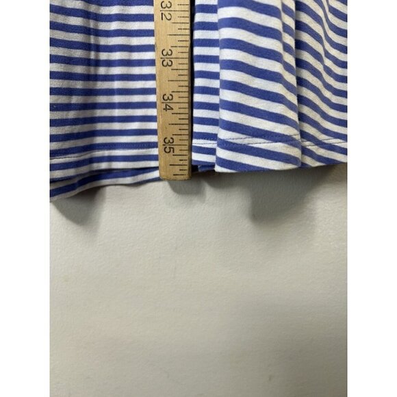 Old Navy Womens Blue Striped Short Sleeve Round Sleeve Shift Dress Size Medium - Picture 6 of 9